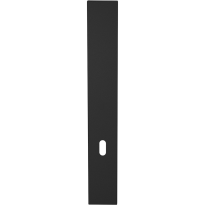 GPF1275.61L/R langschild XL rechthoekig BB72 zonder krukgat links-/ rechtsdraaiend zwart