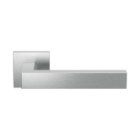 GPF1304.09-02 Tapu deurkruk op vierkante rozet RVS, 50x8mm