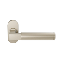 GPF2080.A4-04L Champagne blend deurkruk op ovale rozet links