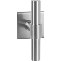 GPF3046.09-02L RVS deurkruk Hipi Deux op vierkante rozet, linkswijzend