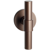 GPF3046.A2-05L Bronze blend kruiskruk Hipi Deux op ronde rozet, linkswijzend