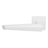 GPF3112.62-02L witte deurkruk Rua op vierkante rozet, linkswijzend