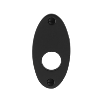GPF6100.03L/R rozet 82x40x4mm smeedijzer zwart links-/rechtsdraaiend