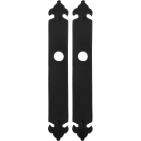 GPF6100.25 langschild blind smeedijzer zwart