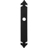 GPF6100.25L/R langschild links-/ rechtsdraaiend smeedijzer zwart