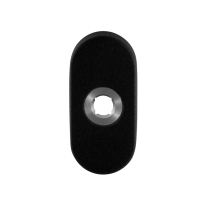 GPF8100.04L rozet 70x32x10mm zwart linksdraaiend