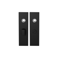 GPF8100.15 kortschild rechthoekig WC55/8 grote knop zwart