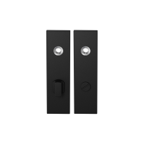 GPF8100.15 kortschild rechthoekig WC72/8 grote knop zwart