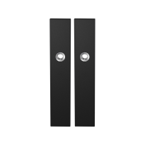 GPF8100.25 langschild rechthoekig blind zwart