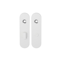 GPF8100.50 kortschild afgerond WC63/8 grote knop wit