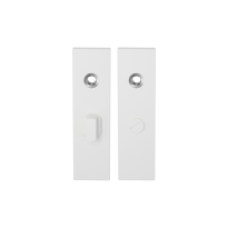 GPF8100.55 kortschild rechthoekig WC57/5 grote knop wit