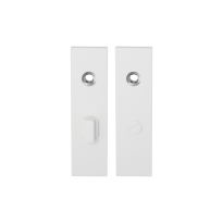 GPF8100.55 kortschild rechthoekig WC63/8 grote knop wit