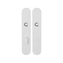 GPF8100.60 langschild afgerond WC72/8 grote knop wit