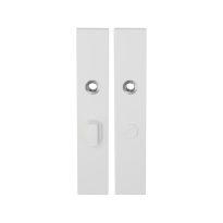 GPF8100.65 langschild rechthoekig WC57/5 grote knop wit