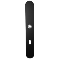 GPF8100.70R langschild XL afgerond BB72 rechtsdraaiend zwart