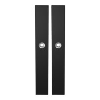 GPF8100.75 langschild XL rechthoekig blind zwart