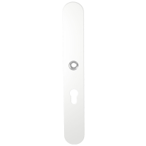 GPF8100.80R langschild XL afgerond PC55 rechtsdraaiend wit