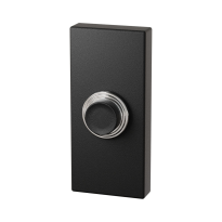 GPF8826.01 deurbel zwart rechthoekig 70x32x10mm