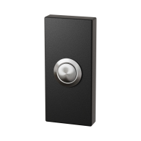 GPF8827.01 zwarte deurbel rechthoekig 70x32x10 mm