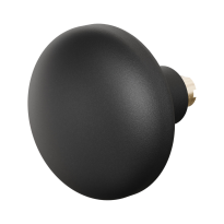 GPF8849.61 Paddenstoel knop veiligheidsschilden vast zwart 65mm
