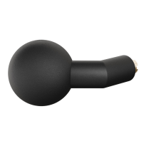 GPF8859.61 zwart verkropte kogelknop 55mm t.b.v. veiligheidsschilden vast incl. wisselstift