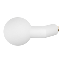 GPF8859.62 wit verkropte kogelknop 55mm t.b.v. veiligheidsschilden vast incl. wisselstift