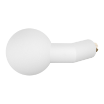 GPF8859.62 Wit verkropte kogelknop 55mm t.b.v. veiligheidsschilden vast