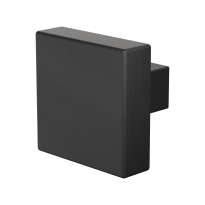 GPF8948.61 S1 zwart vierkante knop 53x53x16mm draaibaar incl. krukstift