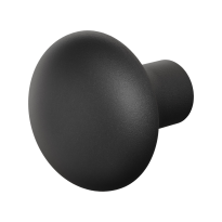 GPF8959.61 Paddenstoel knop S1 zwart draaibaar incl. krukstift 52mm