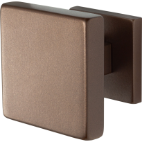 GPF9825.A2 vierkante voordeurknop op rozet Bronze blend 70x70 mm