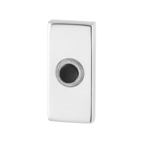 GPF9826.41 beldrukker RVS rechthoekig 70x32x10 mm RVS gepolijst