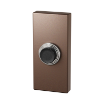 GPF9826.A2.1101 rechthoekige deurbel 70x32x10 mm Bronze blend