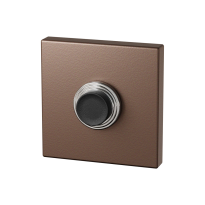 GPF9826.A2.1102 vierkante voordeurbel 50x50x8 mm Bronze blend
