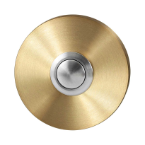GPF9827.09P4 voordeurbel rond 50x8 mm PVD mat messing