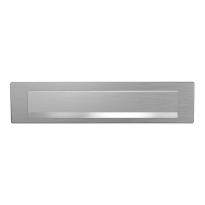 GPF9830.09 briefplaat RVS mat