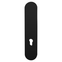 GPF9842.61 veiligheidsbuitenschild zonder krukgat PC55 afgerond zwart