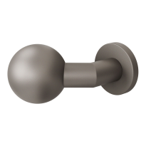 GPF9853.A3-00L Mocca blend verkropte kogelknop S5 55mm incl. wisselstift op ronde rozet links