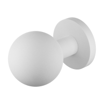 GPF9854.62-00 Wit kogelknop S5 50mm met wisselstift op ronde rozet