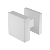 GPF9856.62-02 Wit vierkante knop S5 53x53x16mm incl. wisselstift op vierkante rozet