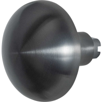 GPF9857.P1 Paddenstoel knop veiligheidsschilden vast PVD antraciet 65 mm