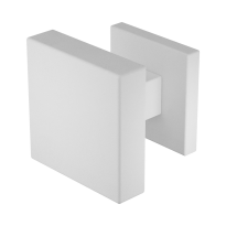 GPF9858.62-02 Wit vierkante knop S5 60x60x16mm incl. wisselstift op vierkant rozet