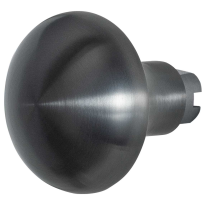 GPF9859.P1 Paddenstoel knop S5 52mm veiligheidsschilden vast inclusief wisselstift PVD antraciet