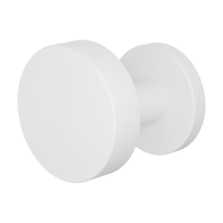 GPF9860.62-00 Wit excentrische knop 60x16mm op ronde rozet