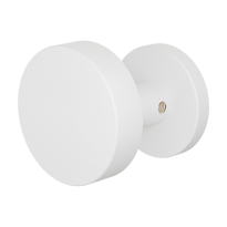 GPF9865.62-00 Wit mat excentrische knop 60x16mm met rond rozet