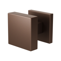 GPF9948.A2-02 Bronze blend vierkante knop 53x53x16mm met vierkant rozet
