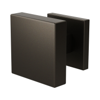 GPF9950.A1-02R Dark blend vierkante knop S1 60x60x16mm draaibaar met vierkant rozet rechts