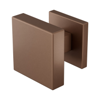 GPF9950.A2-02 Bronze blend vierkante knop 60x60x16mm met vierkant rozet