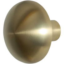GPF9957.P4 Paddenstoel knop S1 PVD mat messing draaibaar incl. krukstift 65mm