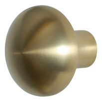 GPF9959.P4 Paddenstoel knop S1 PVD mat messing draaibaar incl. krukstift 52mm