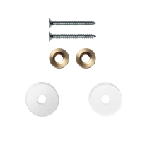 GPF996962EB22 enkele greep bevestigingsset wit op hout blinde montage 22x2mm